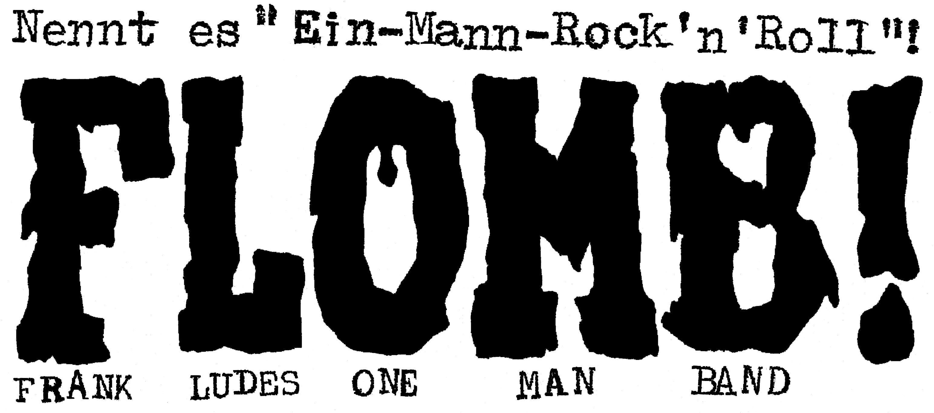 FLOMB! Schriftzug wei├ƒ